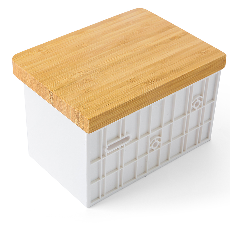 水鹿-－积分商品－竹面白色单联纸巾架 积分商品