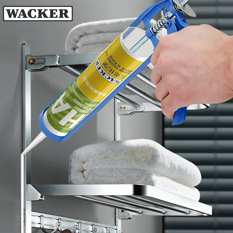 水鹿-配件－挂件－德国瓦克HA高强度通用型免钉胶地板胶踢脚线胶护墙板胶挂件专用胶