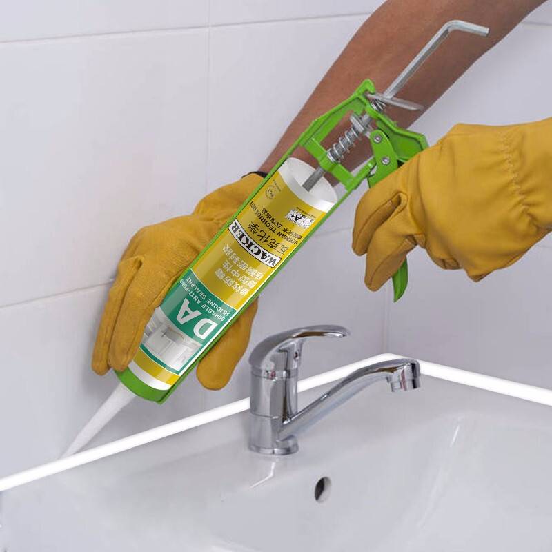 水鹿-配件－挂件－德国瓦克DA强效防水防潮厨卫马桶台盆密封胶15倍0级防霉（2支起包邮）