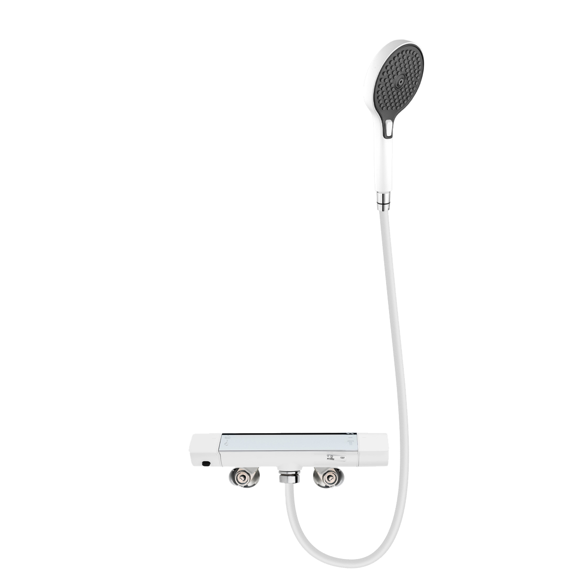 水鹿-淋浴－恒温－KVK白色恒温淋浴龙头KF3000独一无二隐藏下出水设计