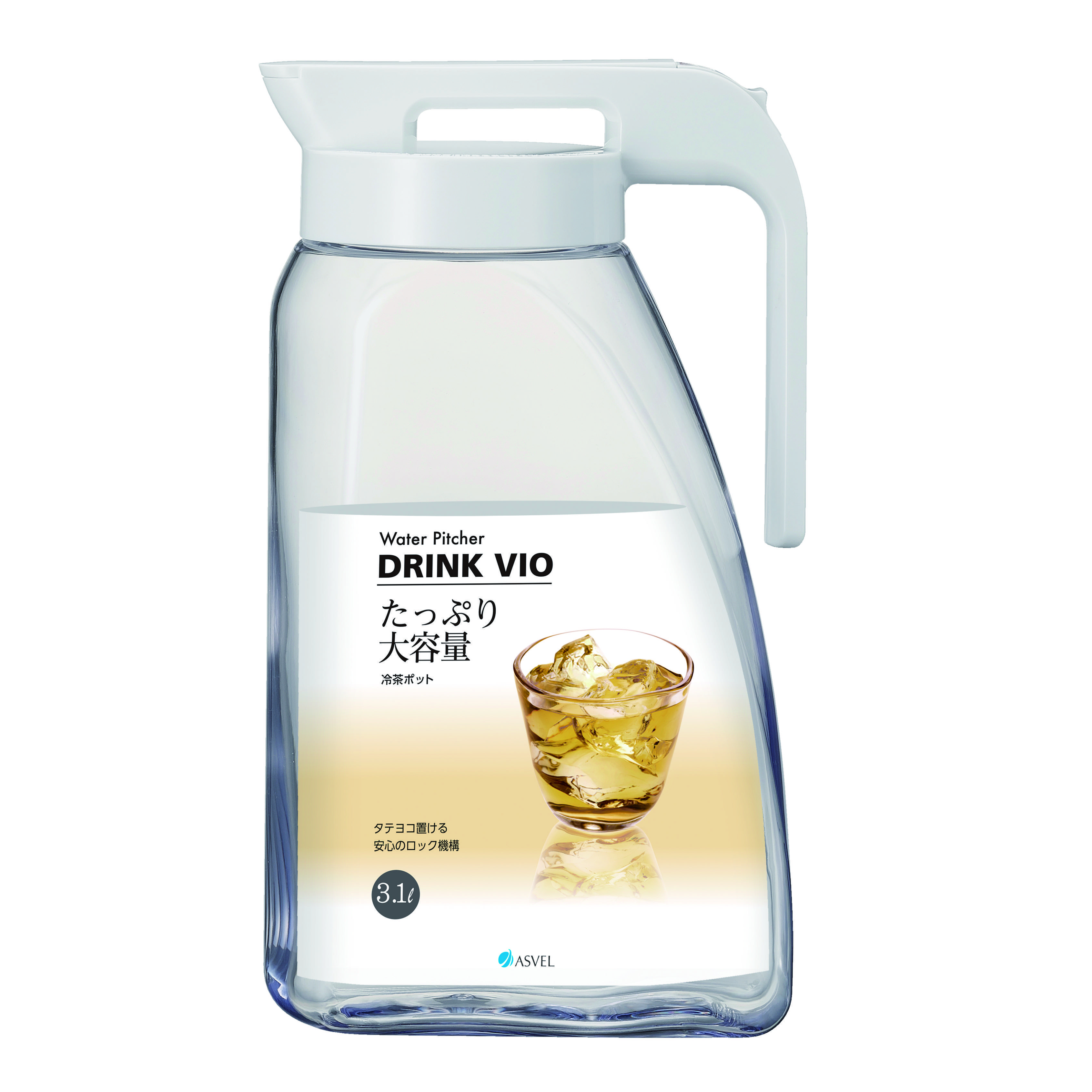 水鹿-家居－家居好物－ASVEL阿司倍鹭 日本大容量冷水壶凉杯储水壶家用凉水瓶耐高温晾水杯果汁瓶