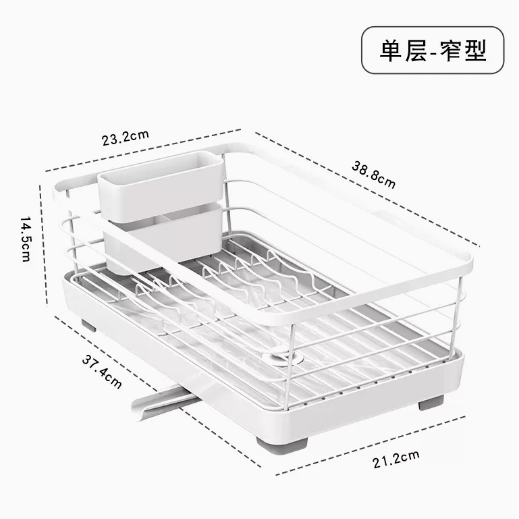 水鹿-家居－家居好物－阿司倍鹭ASVEL沥水碗架日本厨房置物碗架滤水架子