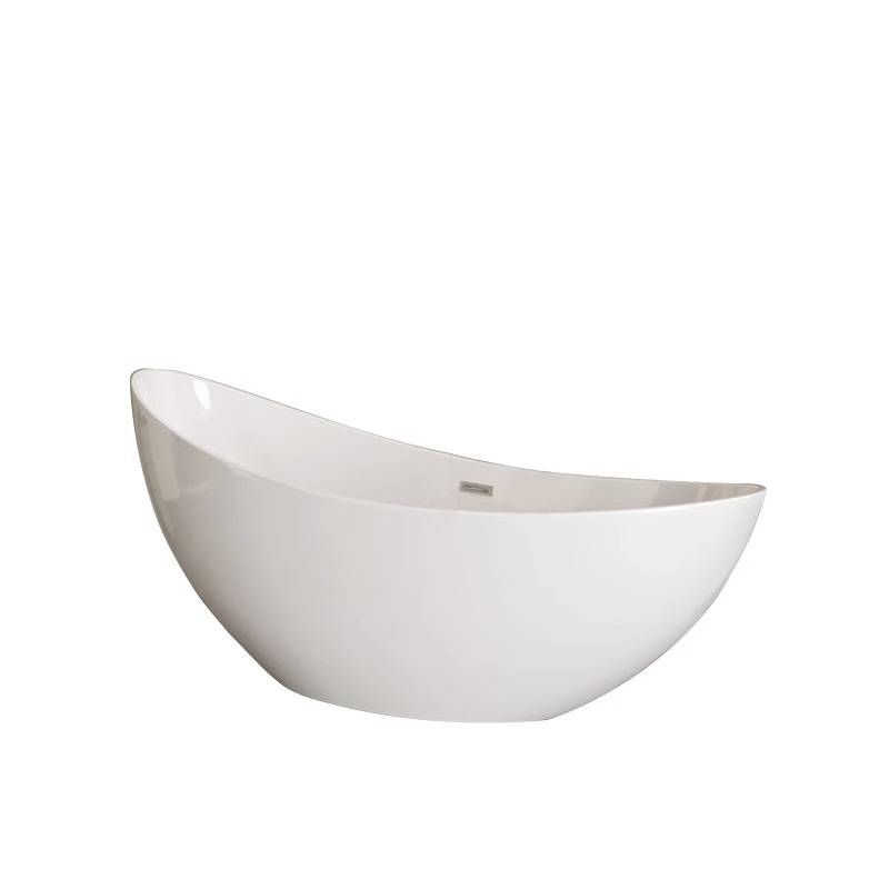水鹿-淋浴－浴缸－优宜科家用小户型日式成人月牙形深泡浴缸亚克力