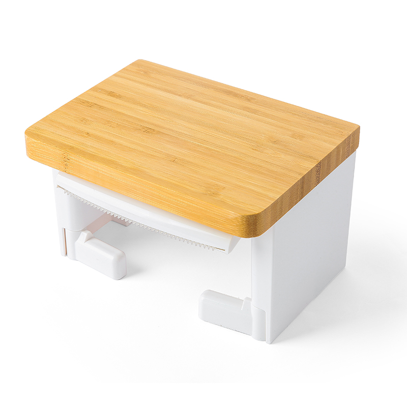 水鹿-－积分商品－竹面白色单联纸巾架 积分商品