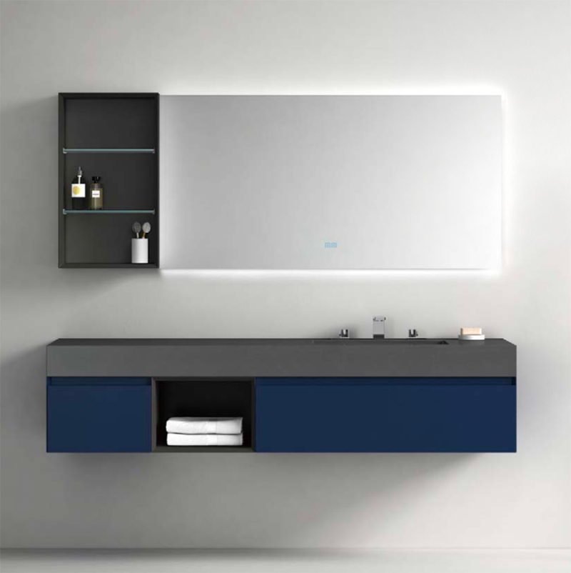 水鹿-洗面－浴室柜（可定制）－水鹿浴室柜安格兰 PY24018（定制交期图纸签字确认后60天） 购买浴室柜不含龙头与下水