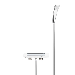 KVK白色恒温淋浴龙头KF3000独一无二隐藏下出水设计