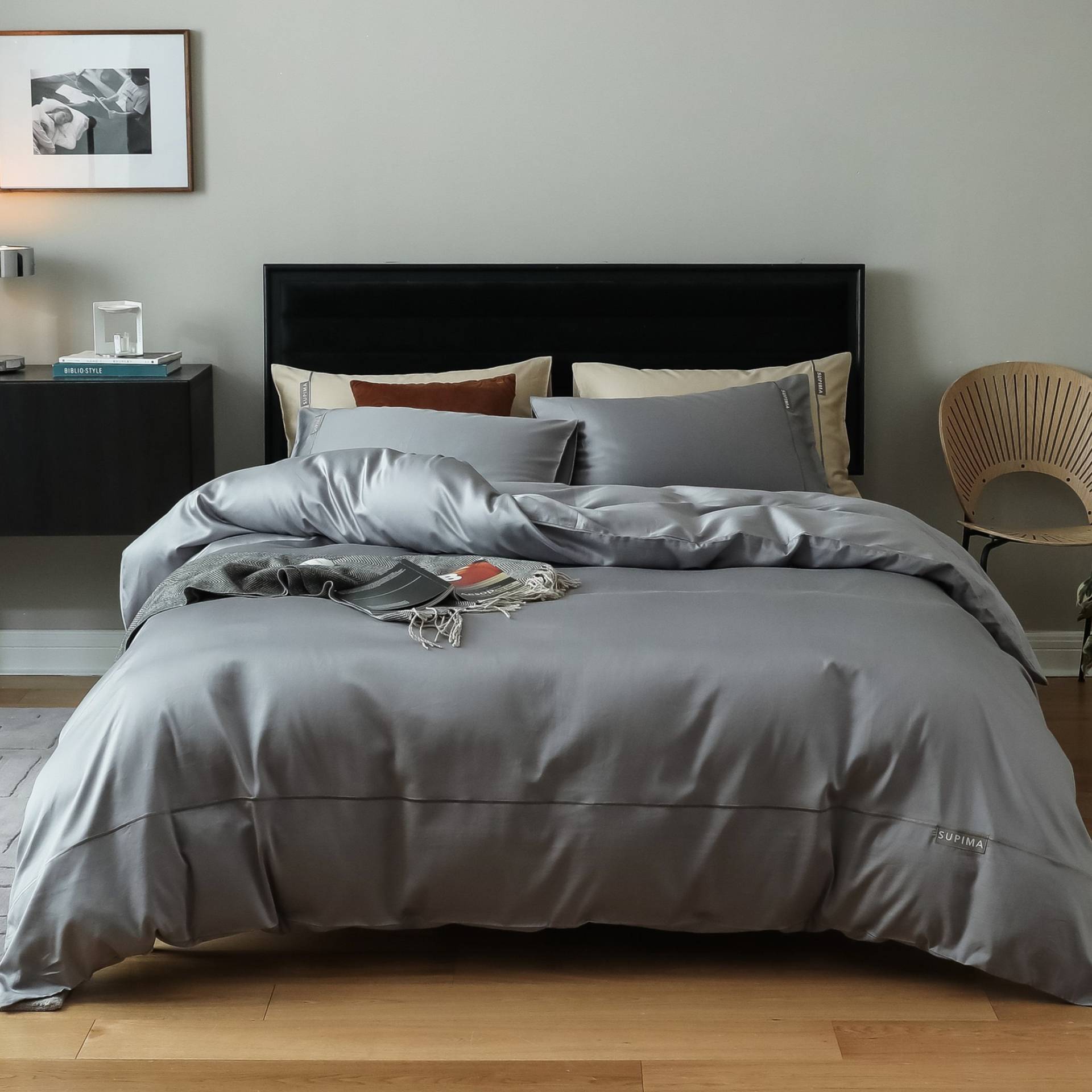 水鹿-家居－床品－新款高端进口轻奢140支匹马棉四件套