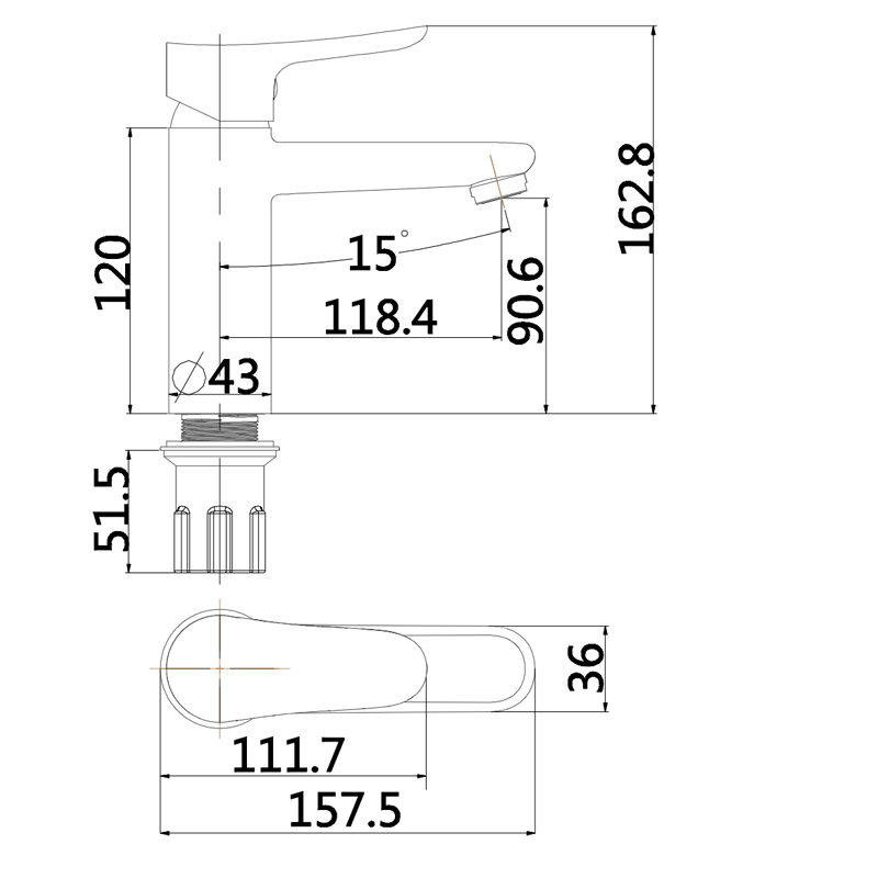 水鹿-洗面－面盆龙头－水鹿面盆龙头-大雄