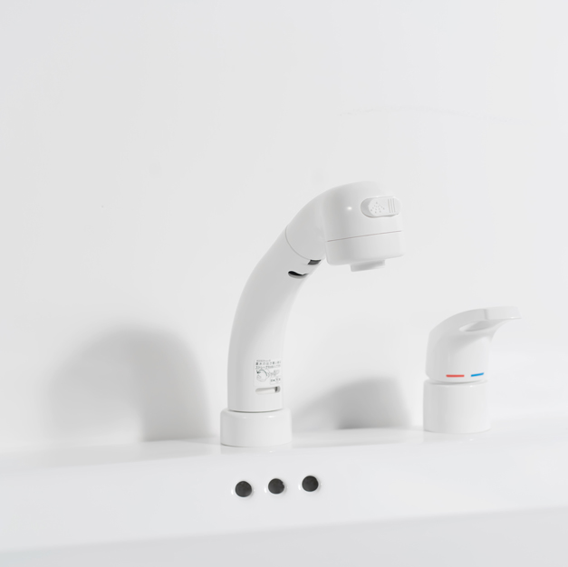 水鹿-洗面－台盆－水鹿半嵌盆K380+KVK抽拉龙头KM5071组合装