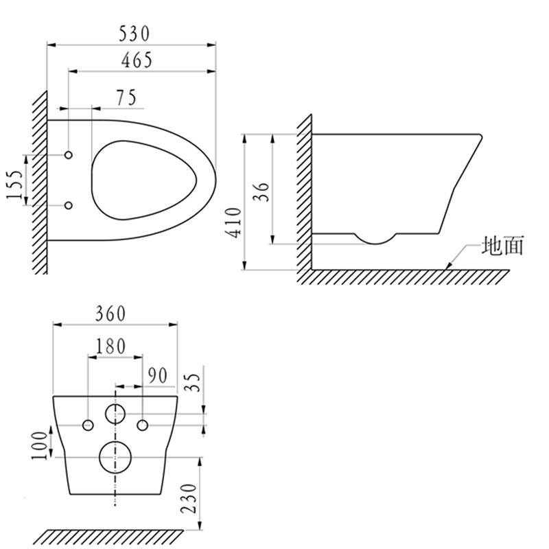 水鹿-马桶－壁挂马桶－水鹿优选壁挂马桶+普通马桶盖