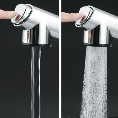 水鹿-厨房－厨房龙头－KVK单孔抽拉长柄式厨房龙头-KM5021TEC(5021t的升级款)