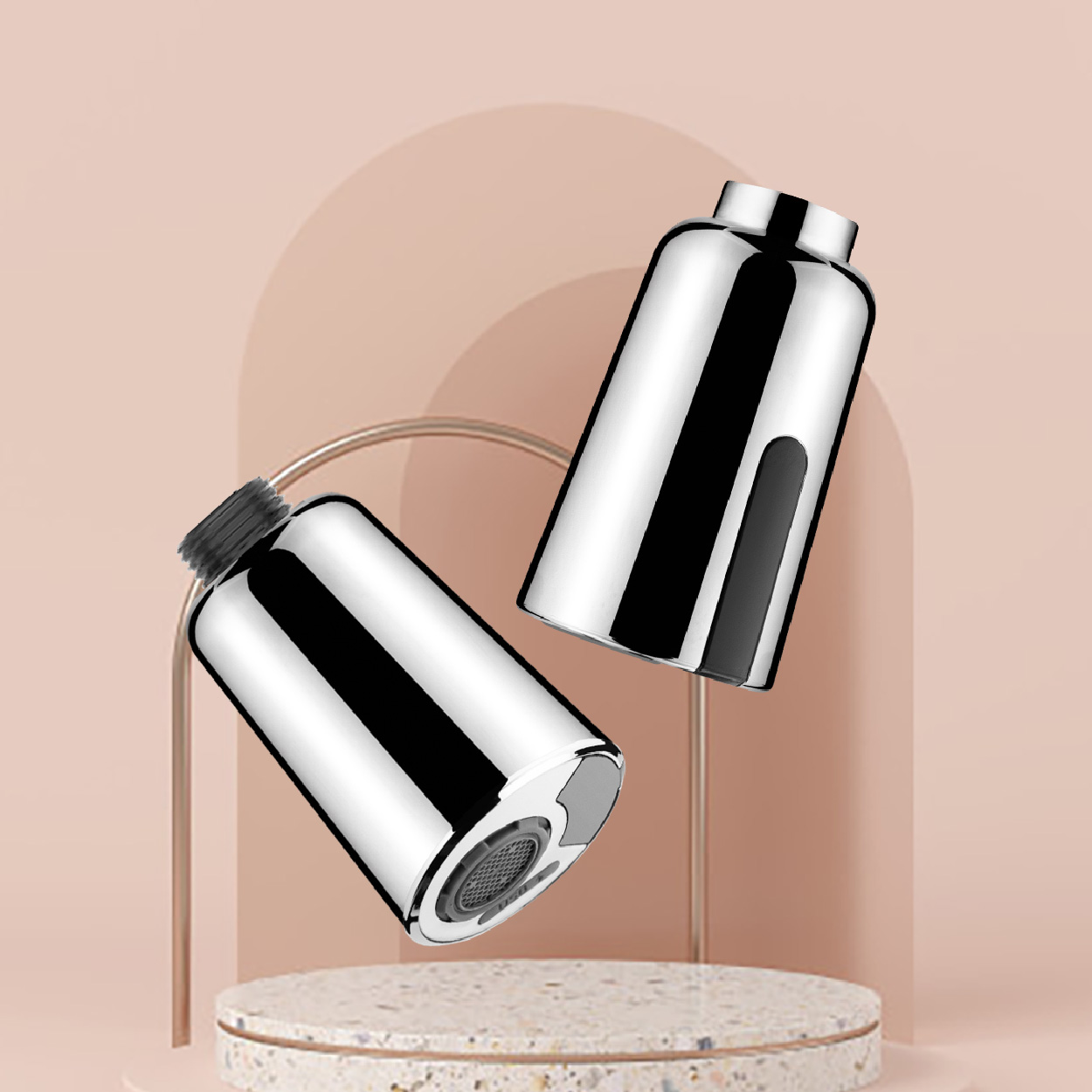 水鹿-厨房－厨房龙头－小双龙头升级感应款日本原装进口芯片双感应节水出水嘴-水精灵