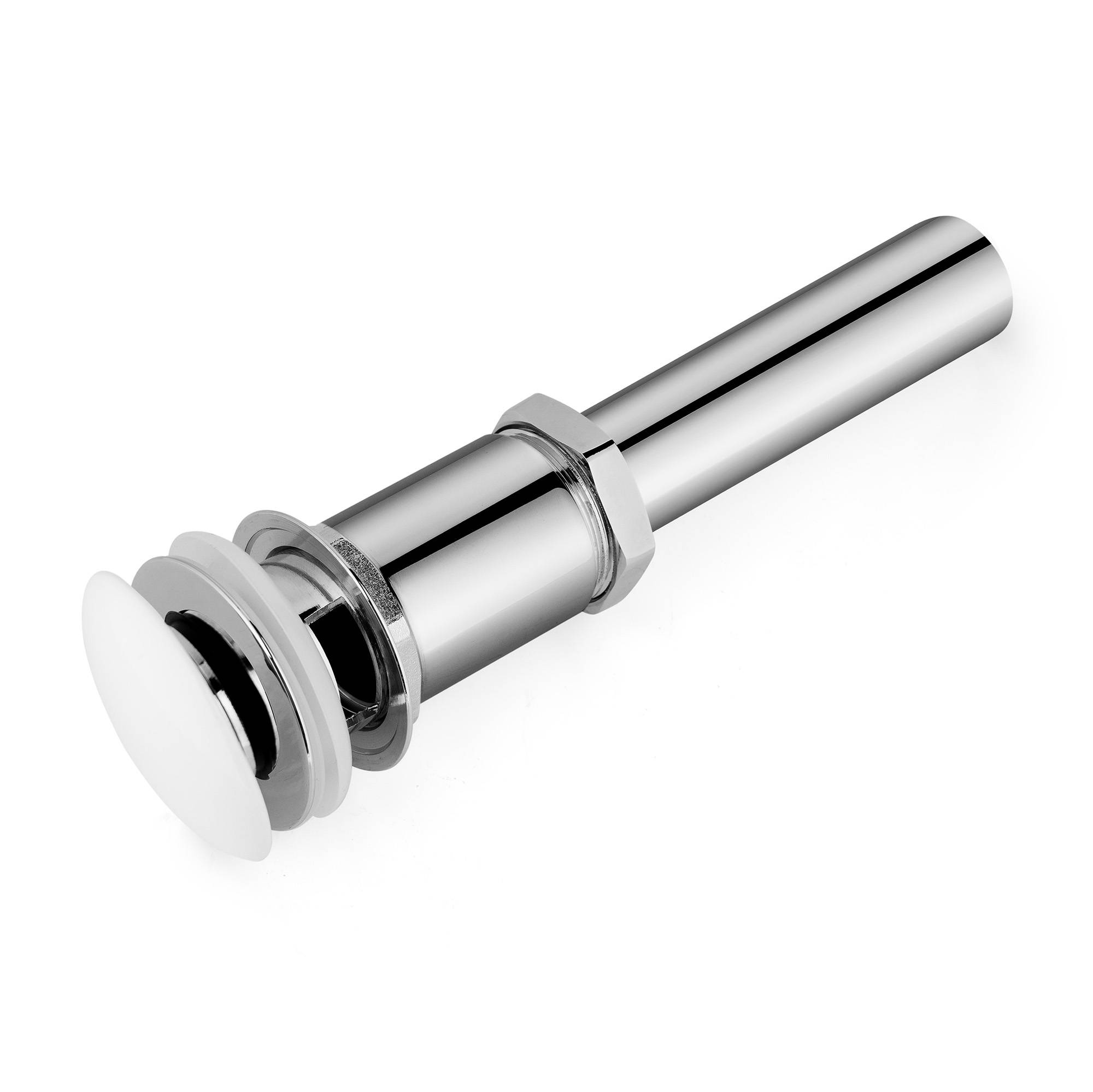 水鹿-配件－小五金－浴室柜用陶白色面下水器-需搭配下水管使用