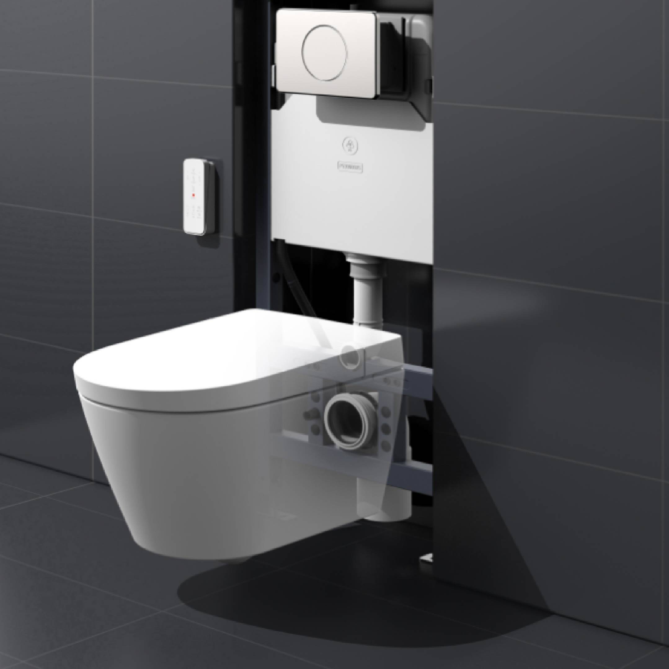 水鹿-马桶－壁挂马桶－水鹿全隐藏智能壁挂马桶—银狐