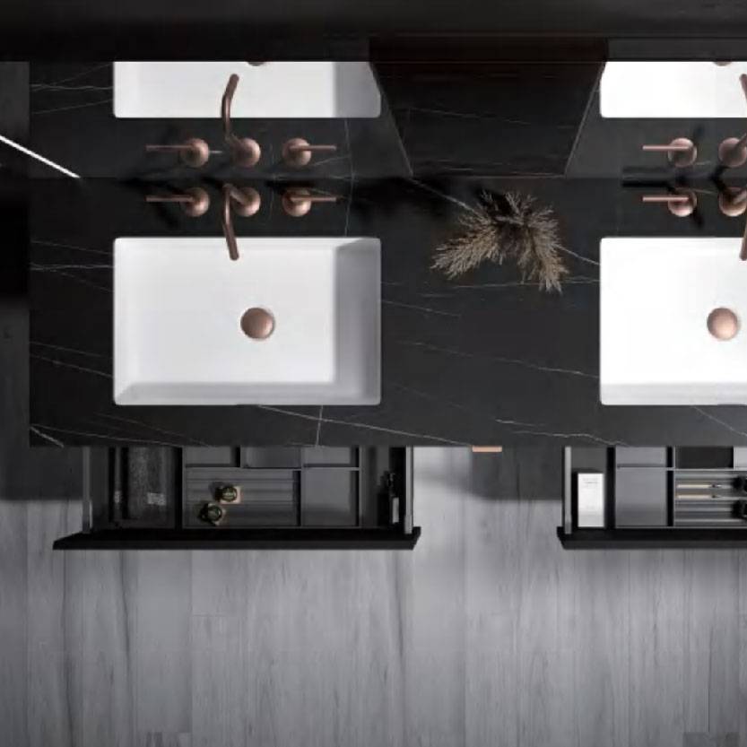 水鹿-洗面－浴室柜（可定制）－浴室柜Evila埃维拉PY288系列（定制交期图纸签字确认后60天） 购买浴室柜不含龙头与下水