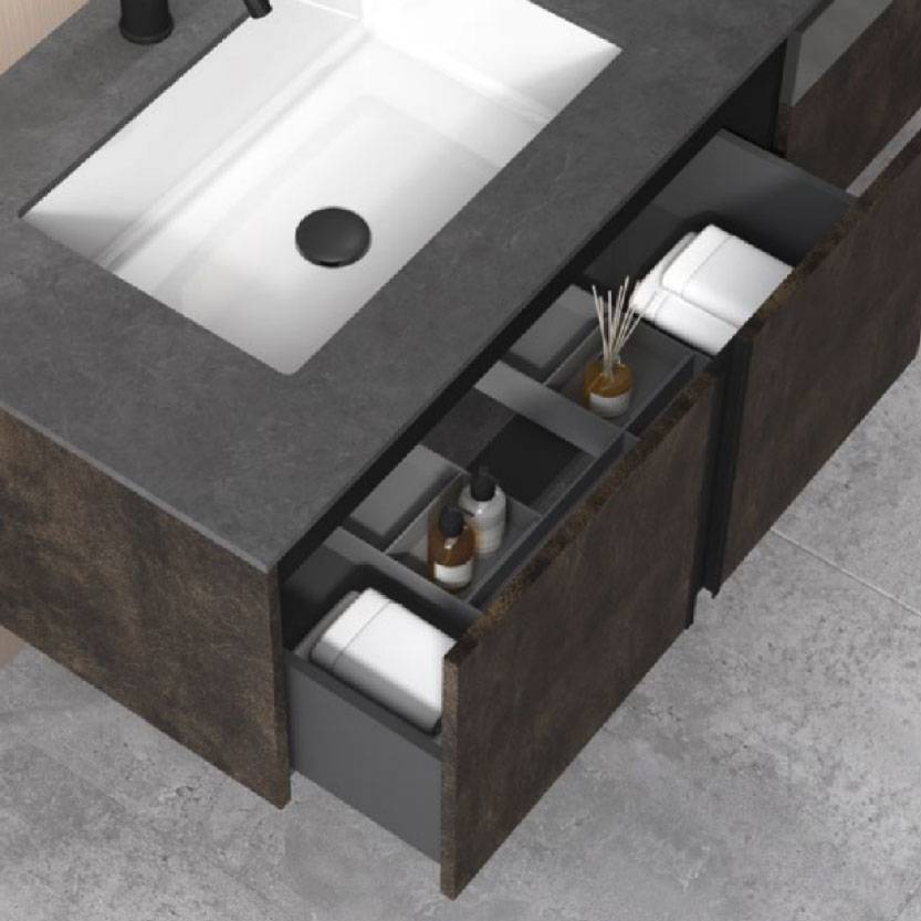 水鹿-洗面－浴室柜（可定制）－浴室柜Olee奥里 PY28413（定制交期图纸签字确认后60天） 购买浴室柜不含龙头与下水