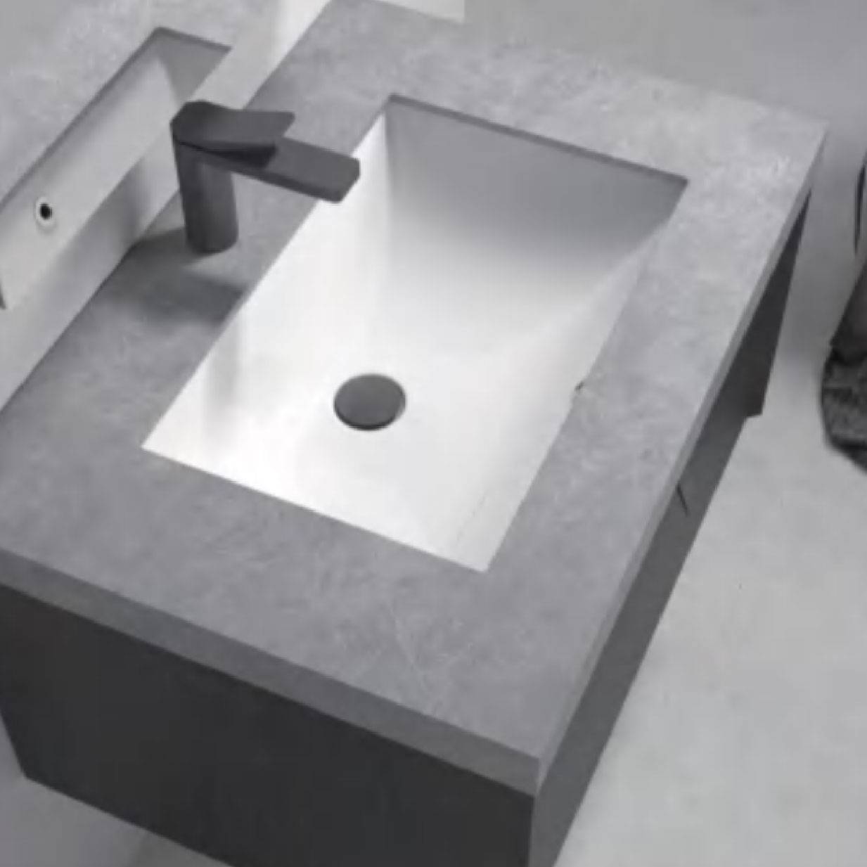 水鹿-洗面－浴室柜（可定制）－浴室柜Chuck查克 PY27808（定制交期图纸签字确认后60天） 购买浴室柜不含龙头与下水