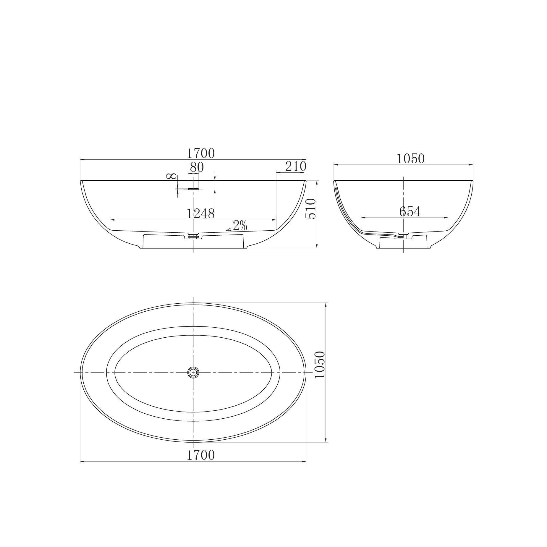 水鹿-淋浴－浴缸－优宜科独立式人造石浴缸-鸟巢