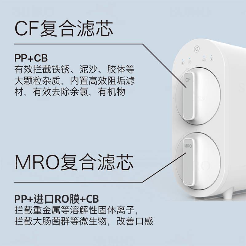 水鹿-厨房－净水器－复合滤芯RO净水器 G5 PRO 滤芯