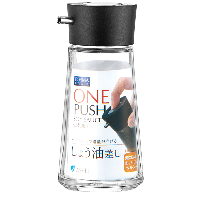 阿司倍鹭（ASVEL）日本按压式玻璃油瓶酱油醋瓶
