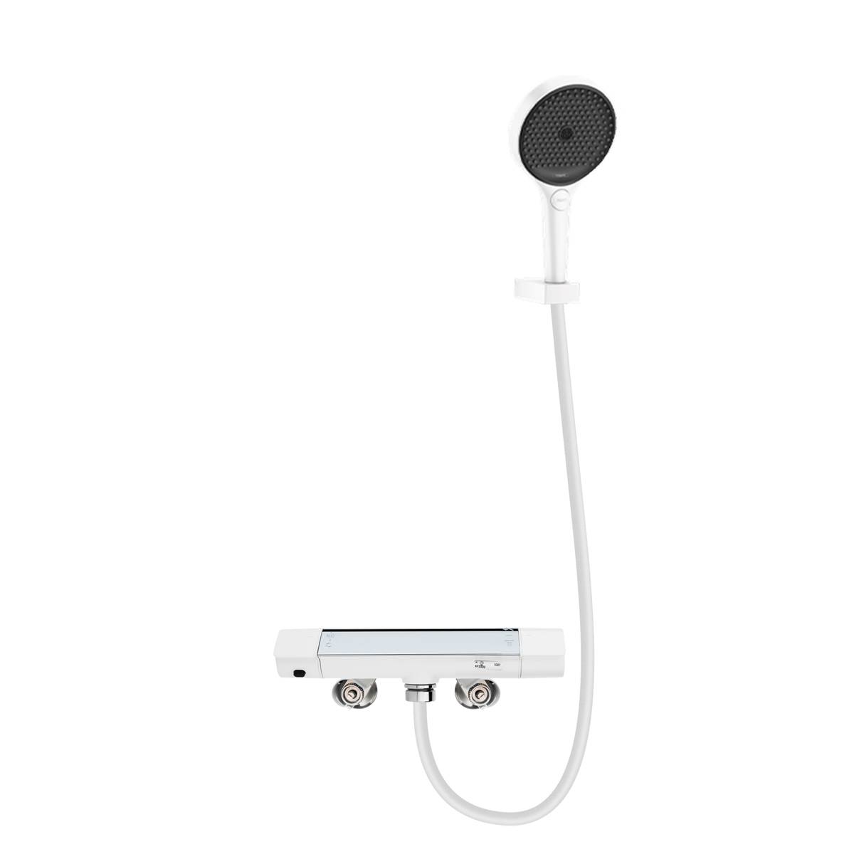 水鹿-淋浴－恒温－KVK白色恒温淋浴龙头KF3000独一无二隐藏下出水设计