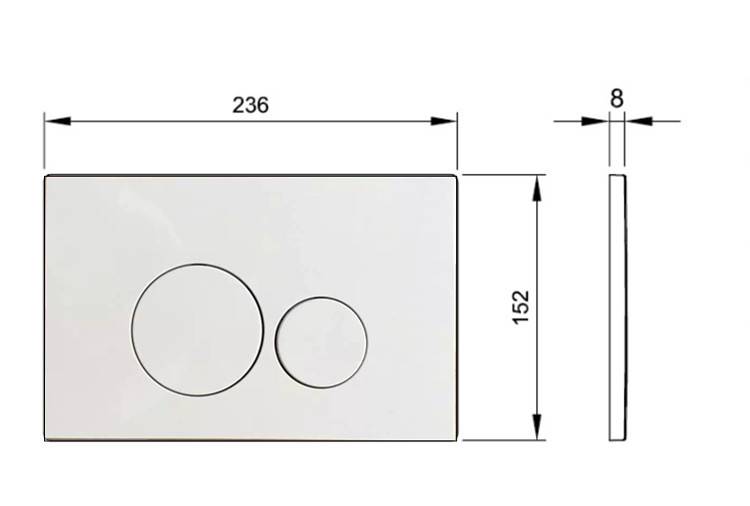水鹿卫浴-马桶－壁挂马桶－WDI壁挂水箱 K130-A06（高度1140mm,自立式，含面板）