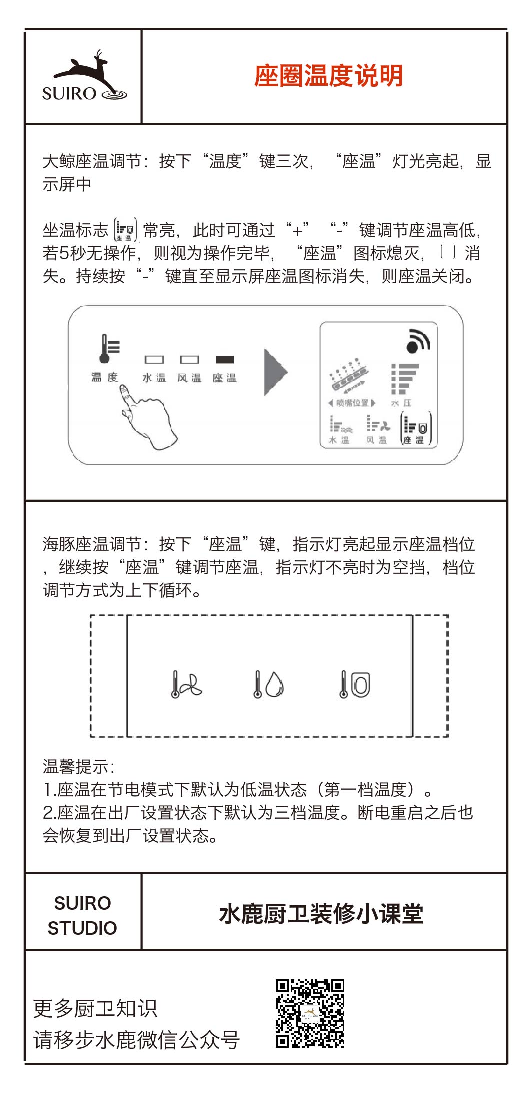 座圈温度说明